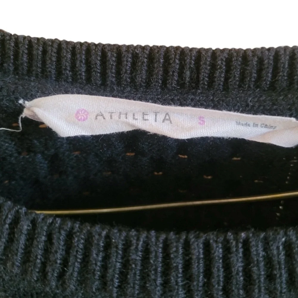 Athleta Thermal Honeycomb Pullover Wool Blend Sweater - Picture 7 of 9